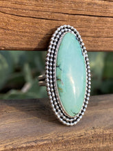 Load image into Gallery viewer, Seafoam Green Saguaro Variscite Statement Ring - size 8
