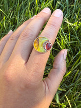 Load image into Gallery viewer, Eclipse Ring - Red Garnet (size 7)