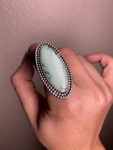 Load image into Gallery viewer, Seafoam Green Saguaro Variscite Statement Ring - size 8