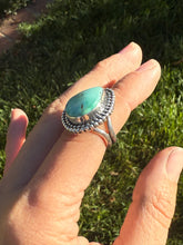 Load image into Gallery viewer, Royston Turquoise Double Beaded Ring—Size 7.5