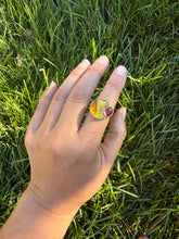 Load image into Gallery viewer, Eclipse Ring - Red Garnet (size 7)
