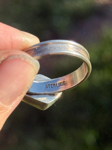 Aloe Variscite Kite Ring - size 12