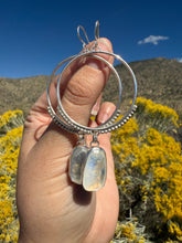 Load image into Gallery viewer, Beaded Mary Hoops - Rose Cut Moonstone