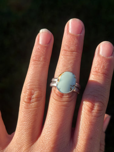 Creamy Aloe Round Ring - size 10
