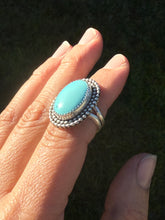 Load image into Gallery viewer, Baby Blue Turquoise Ring - size 4.75