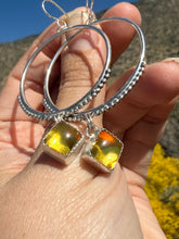 Load image into Gallery viewer, Beaded Mary Hoops - Mexican Amber