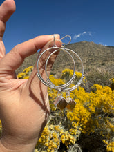 Load image into Gallery viewer, Beaded Mary Hoops - Mexican Amber