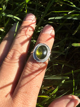 Load image into Gallery viewer, Moldavite Ring—size 6.25