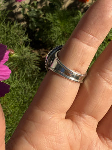Sonoran Gold Turquoise Wide Band Ring - size 6.5 (fits like 6)