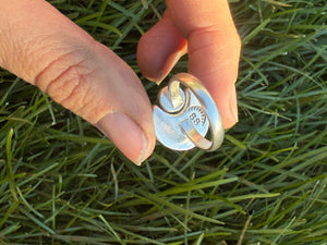 Eclipse Ring - Kingman Turquoise (size 7.5)
