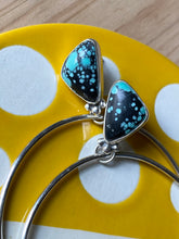 Load image into Gallery viewer, Speckled Campitos Turquoise Hoops