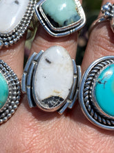 Load image into Gallery viewer, Framed White Buffalo Ring—Size 9