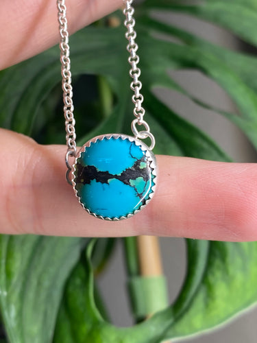 Black Matrix Hubei Turquoise Choker Necklace