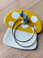 Load image into Gallery viewer, Speckled Campitos Turquoise Hoops