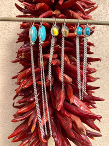 Gemmy Nacozari Turquoise Chain Dangle Earrings