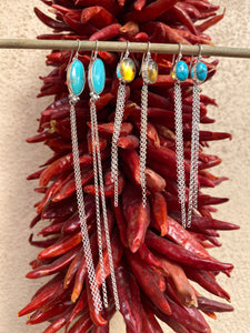 Gemmy Nacozari Turquoise Chain Dangle Earrings