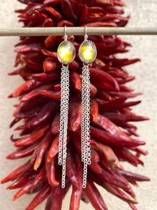 Triple Chain Dangles—Chiapas Amber