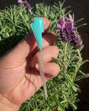 Load image into Gallery viewer, Turquoise Lightning Bolt Single Earring