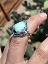 Load image into Gallery viewer, Aloe Variscite Shield Ring—Size 7
