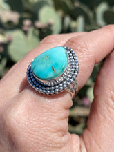 Load image into Gallery viewer, Royston Turquoise Double Beaded Ring—Size 7.5