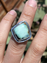 Load image into Gallery viewer, Aloe Variscite Shield Ring—Size 7