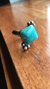 Carico Lake turquoise ring - size 6