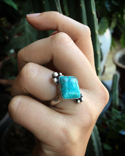 Carico Lake turquoise ring - size 6