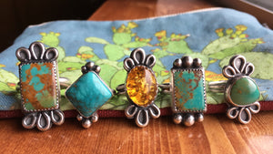 Royston turquoise loops ring