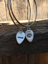 Load image into Gallery viewer, Black onyx hoop earrings