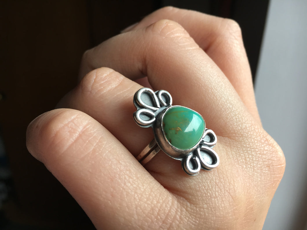 Royston turquoise loops ring