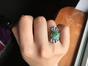 Royston turquoise loops ring