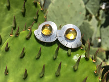 Load image into Gallery viewer, Mexican amber fan earrings
