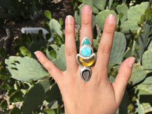 Load image into Gallery viewer, Desert Bloom statement ring - size 8