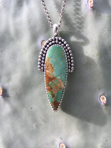 Minty green Royston turquoise necklace
