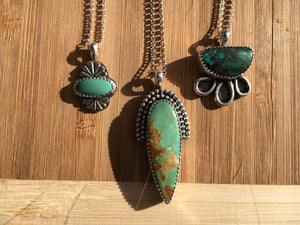 Minty green Royston turquoise necklace