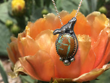 Load image into Gallery viewer, Howl pendant - Sky Song turquoise oval
