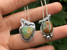 Load image into Gallery viewer, Howl pendant - Sky song turquoise triangle