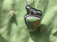 Load image into Gallery viewer, Howl pendant - Sky song turquoise triangle