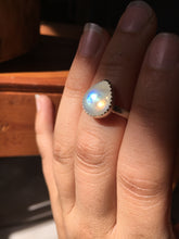 Load image into Gallery viewer, Gemmy moonstone everyday ring - size 6.5