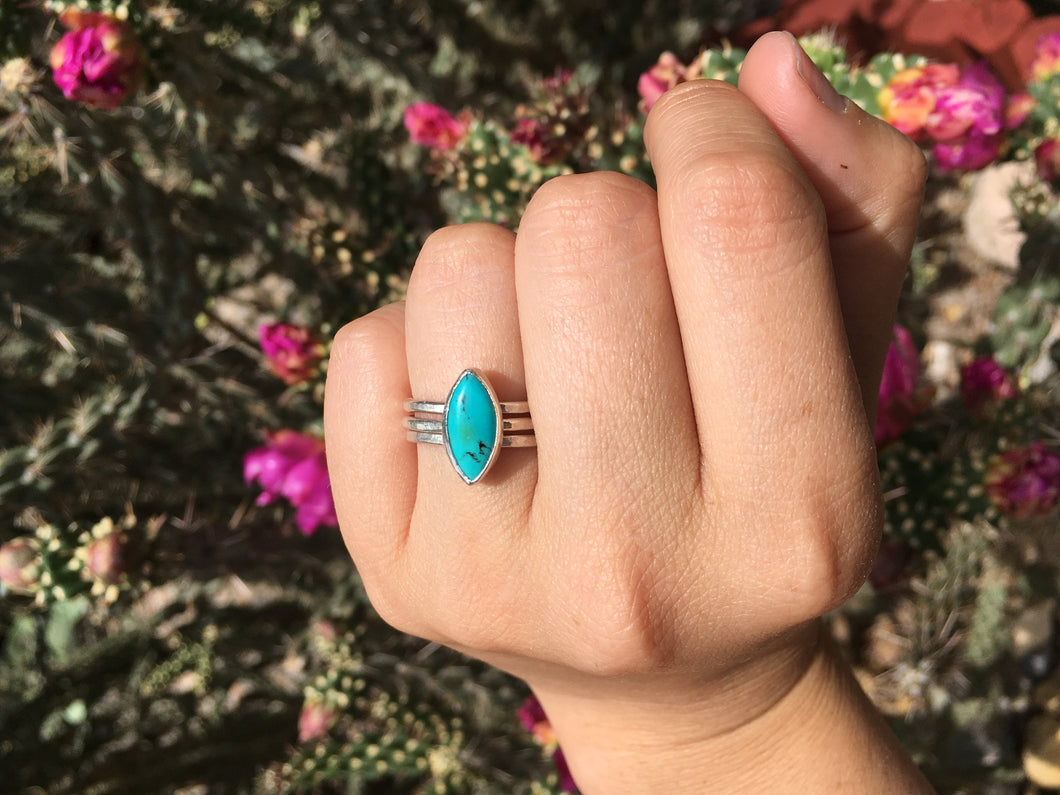 Hubei turquoise stacker ring set - size 7.5