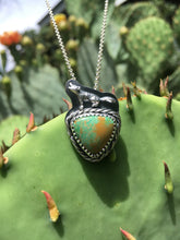 Load image into Gallery viewer, Howl pendant - Sky song turquoise triangle