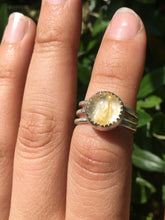 Load image into Gallery viewer, Rutilated quartz stacker ring set - size 5