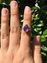 Load image into Gallery viewer, Amethyst stacker ring set - size 5.75