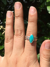Load image into Gallery viewer, Hubei turquoise stacker ring set - size 7.5