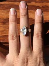 Load image into Gallery viewer, Moonstone Marquis Stacker ring set - size 8