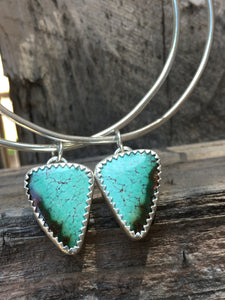 Cloud Mountain Turquoise Hoop Earrings