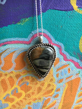 Load image into Gallery viewer, Picasso jasper necklace with twist wire detail