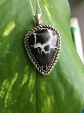 Load image into Gallery viewer, Unique septarian stone necklace