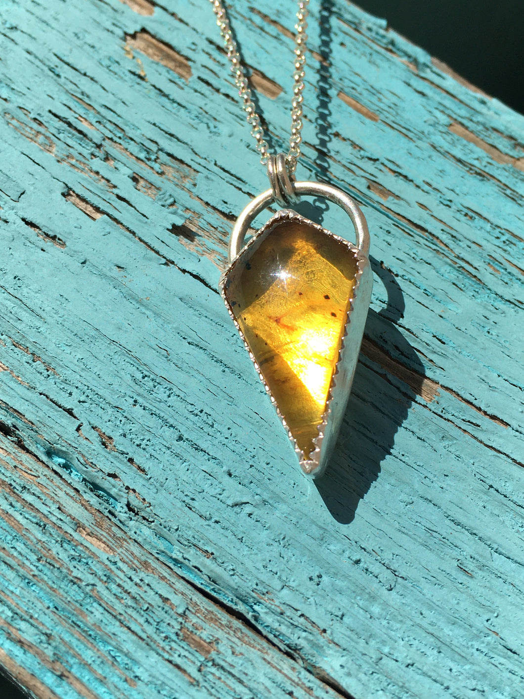 Mexican amber necklace
