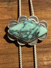 Load image into Gallery viewer, Aloe Variscite Diamond Chain Bolo Necklace
